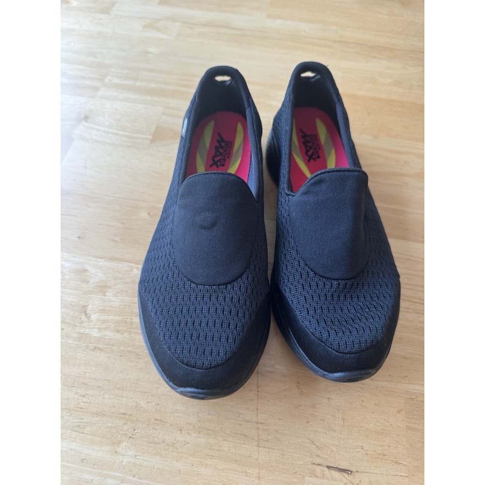 Skechers Go Walk 4 Women's Slip On Shoes Size 7 Black Goga Max Comfort Sneakers